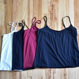 Spaghetti strap camisole tank bundle